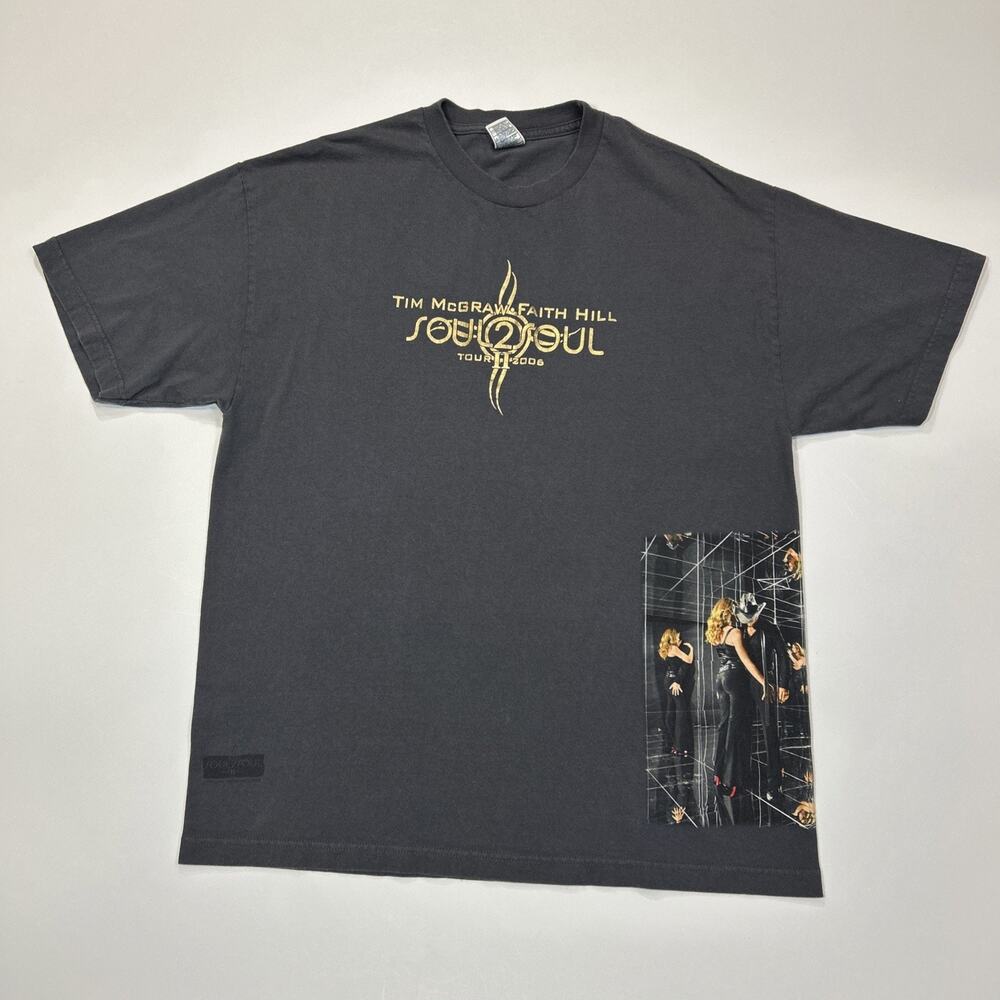 Tim McGraw Faith Hill Soul2Soul Tour 2006 Shirt Mens XL Country Concert Tee